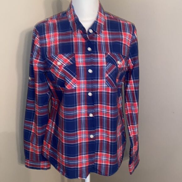 Mossimo Supply Co. Plaid Button Down Shirt! - Picture 2 of 8